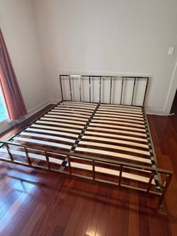 KING BEDFRAME FREE (pick up today!)
