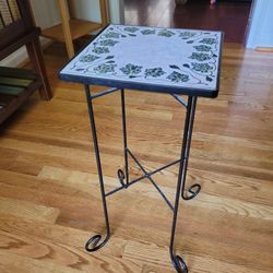 Wrought iron plant stand