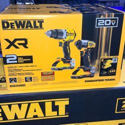 Dewalt XR Impact And Drill Set DCK250QQ2