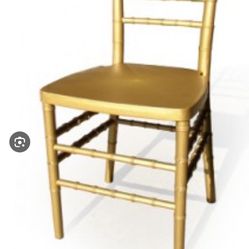 Gold Wooden Chivari Chairs For Dale 