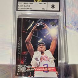 1997 Upper Deck  NBA Rookie Game MVP HOF Allen Iverson UCG NM-MT 8
