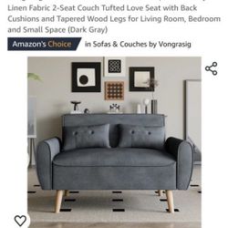 Small Gray Loveseat