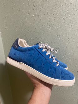 Coach Men's Clip Low Top Sneaker, Bright Cobalt Blue Size 10 men’s