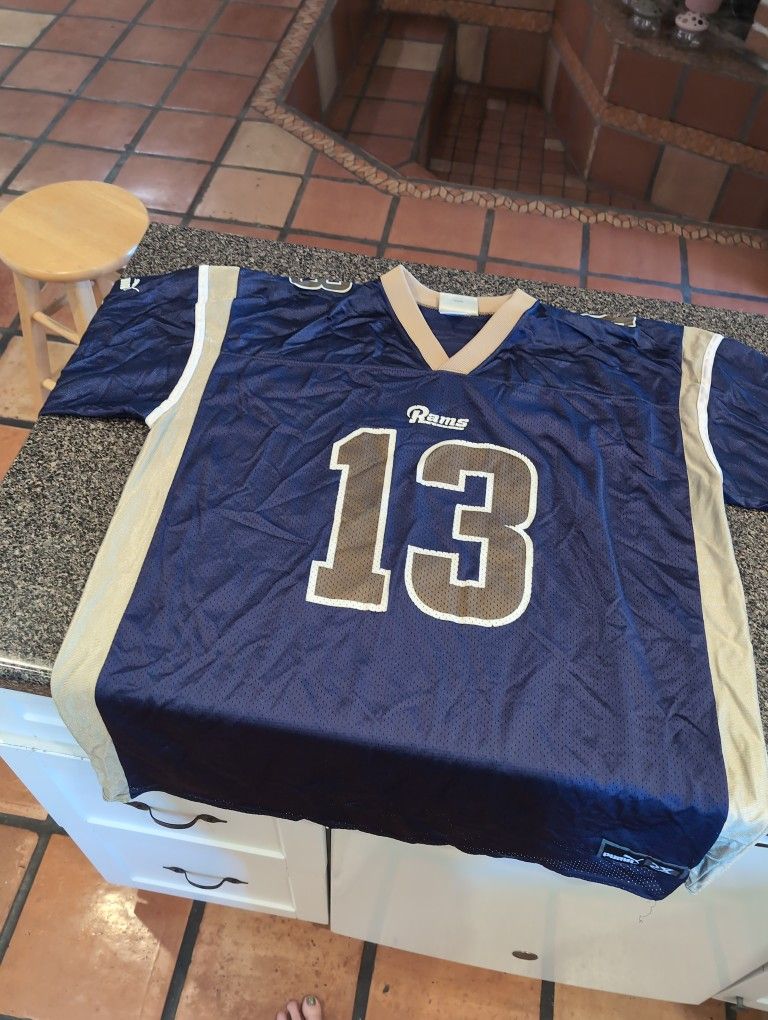 Kurt Warner Rams Jersey Not Stitched