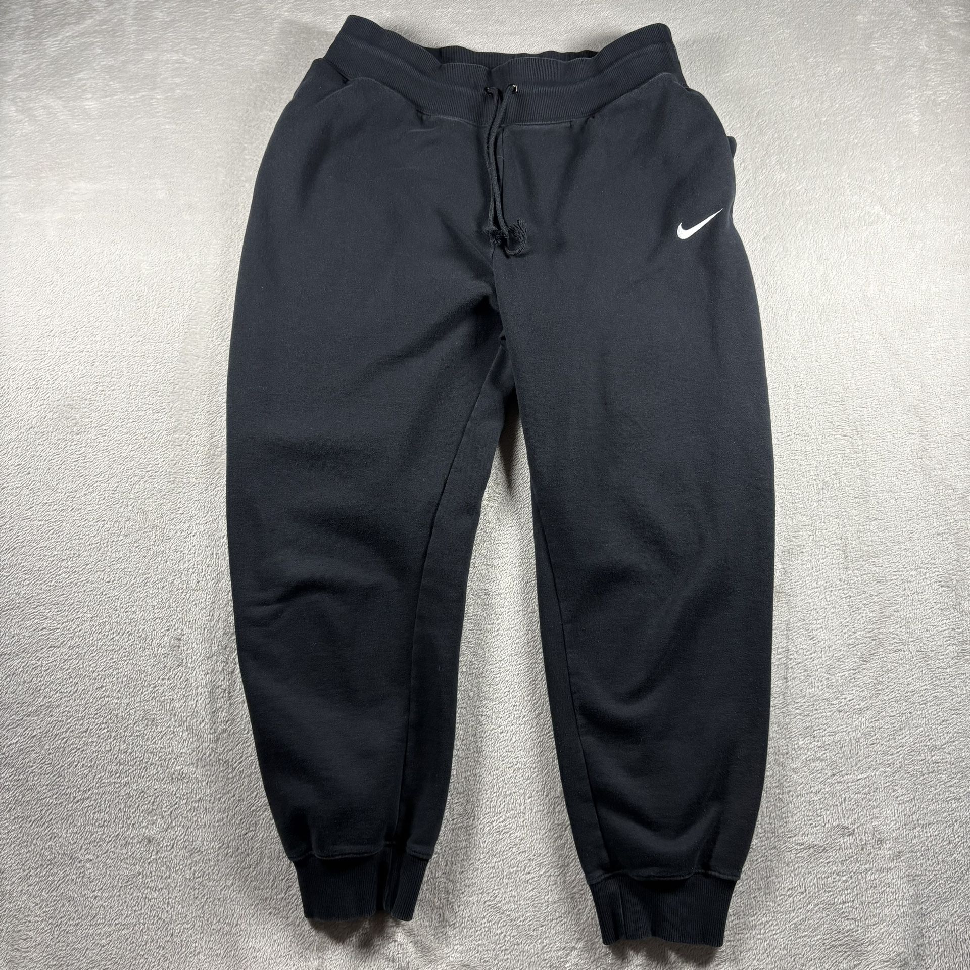 Nike Women’s L Faded Black Classic Sweatpants Sportswear Tapered Jogger #1620
