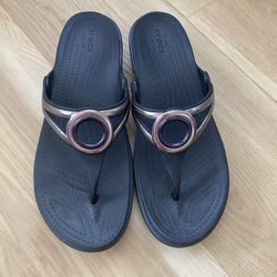Crocs Dual Comfort Wedge Sandals 