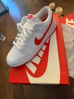 Nike Dunk Low White Red Sneakers