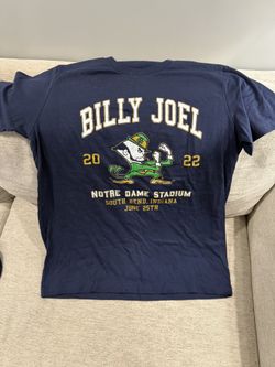 2022 Billy Joel Concert T-Shirt - Notre Dame Stadium - June, 25th - Large