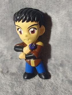 Anime Chibi Mini Figure with Black Hair
