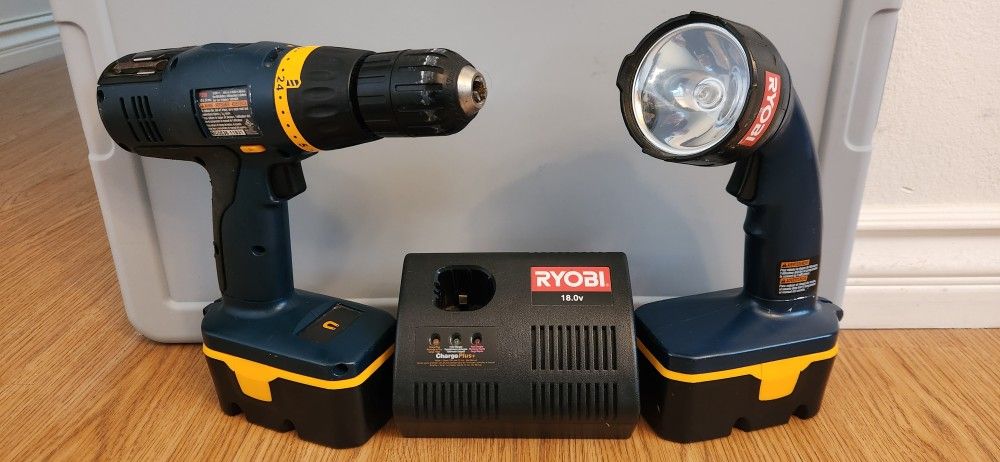 Ryobi P206 Electric Drill + Charger
