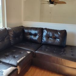 Free sectional vinyl torn from pets
