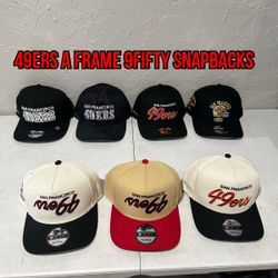 NFL New Era San Francisquito 49ers 9fifty Patch A Frame SnapBack Hats 
