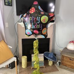Large Birthday Balloon - Helium Inflated 