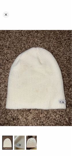 NEFF white kids beanie