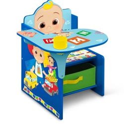 Cocomelon Children Chair Desk with Storage Bin