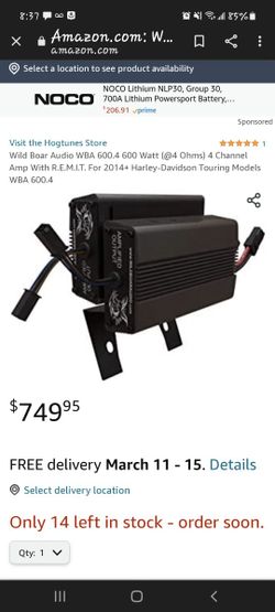 Amp For Harley Davidson 2014+