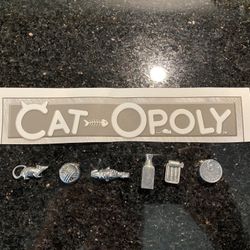 Monopoly CAT-OPOLY 6 Pewter Tokens