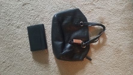 Coach purse with nine west wallet