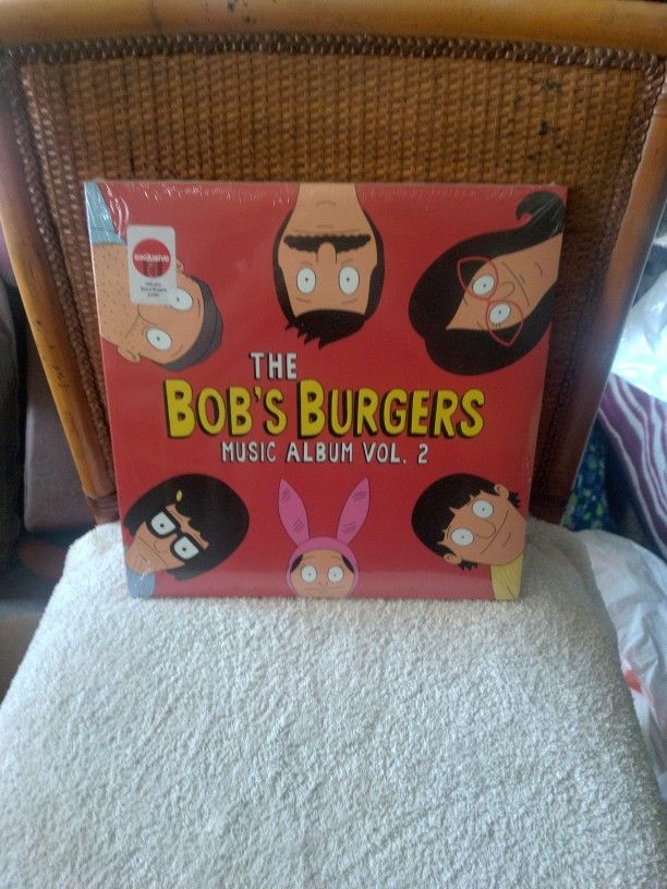 The Bob's Burgers Music Album Vol. 2. Ketchup, Mustard And Relish Colored Vinyl. 3 Lps Total.  Also comes With a Poster. New - Sealed 