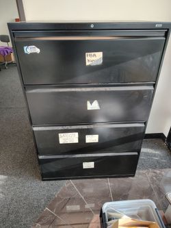Four drawer file cabinet