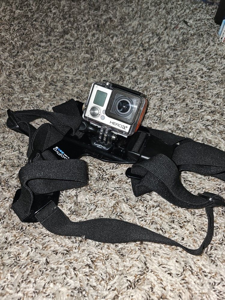 GoPro Hero 3+ With Waterproof Shell And Chest Rig