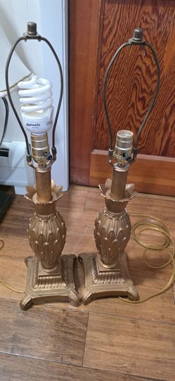 Gold Pineapple Table Lamp Bases