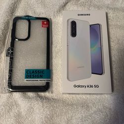 SAMSUNG  GALAXY A36 5G AND PHONE CASE
