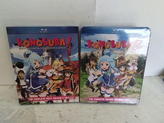 Konosuba Season 1 + 2 Discotek Media Blu-ray Brand New Still Sealed 