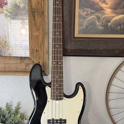 Fender Squier 4 String J (Jazz) Electric Bass Guitar 