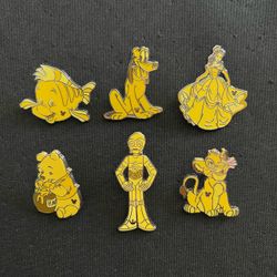 Disneyland pins Pink/Yellow series