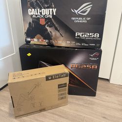 2x 24.5" Asus ROG Swift Monitors w/ Monitor Arm