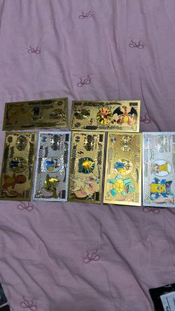 24k gold plated foils Pokémon