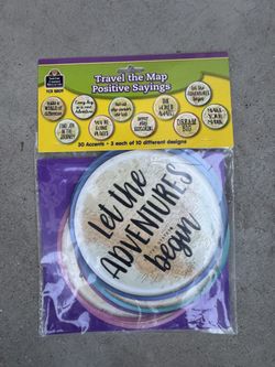 Travel The Map Positive Sayings Bulletin Board 