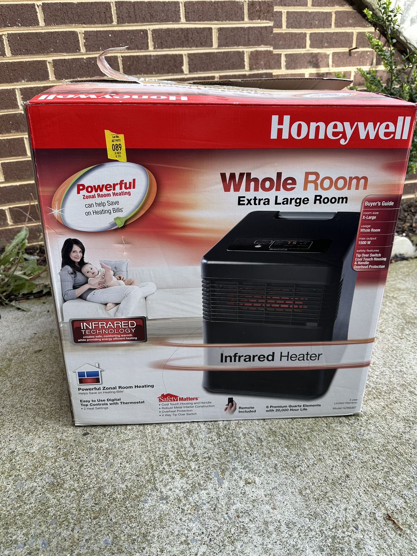 Honeywell Extra Large Indoor Infrared Heater