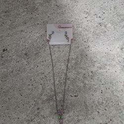 Earrings and necklace