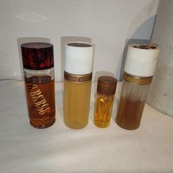 Classic Faberge Woodhue (x2) Flambeau Tigress Cologne Spray Flaming Torch VTG