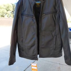 Mens XXL Lambskin Motorcycle Jacket