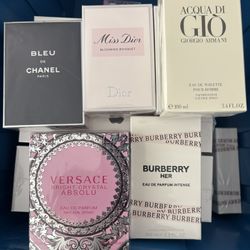   VERSACE DIOR  BURBERRY CHANEL AQUS DE GIO