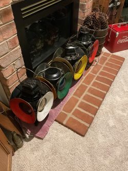 Cast iron 4 way railroad signals
