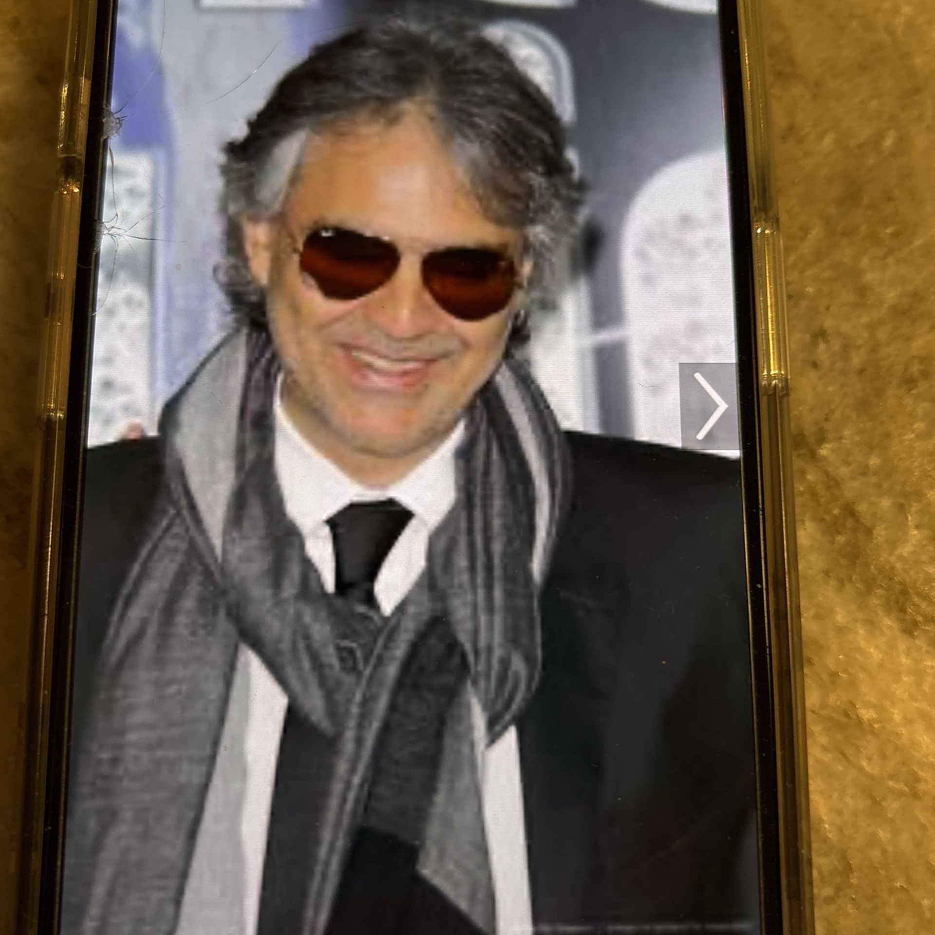 Andrea Bocelli Tickets Tonight At Footprinter December 5th 8 Pm. Section 108 Row 18 Seats 13 and 14