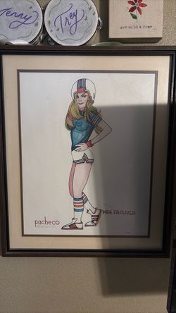 Ferdie Pacheco Signed Lithograph "Wide Receiver"