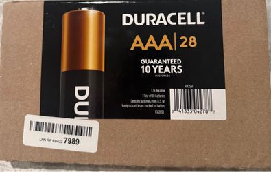 Duracell Coppertop AAA Batteries, 28 Count Pack Triple A Battery with Long-Lasting Power for Household and Office Devices
