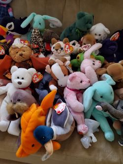 Beanies babies collection oll have tag 110 mix beanies babies