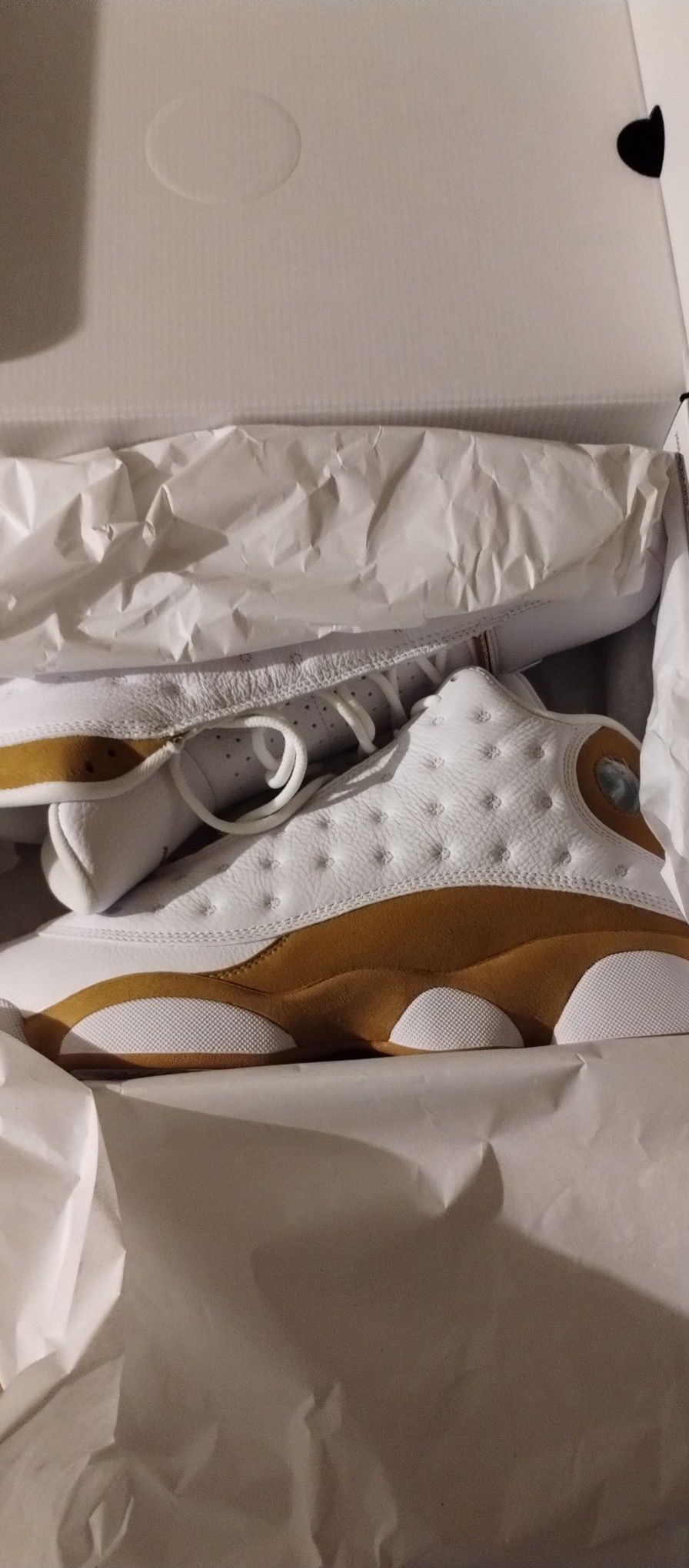 Brand new retro Jordan 13's Whit And Tan mens size  11 And 10.5