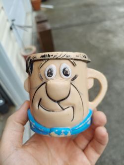 Vintage Fred flintstones vitamin mug