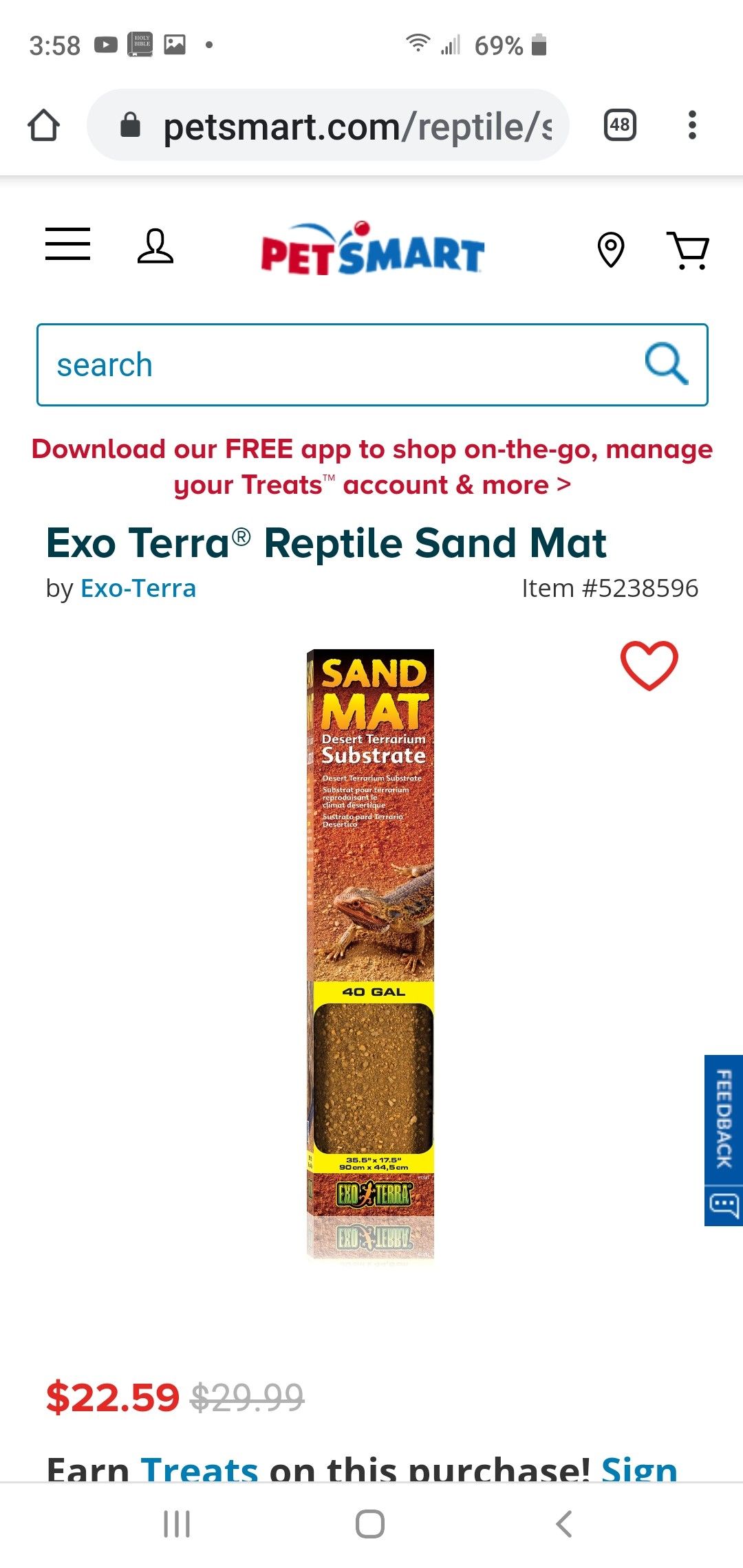 Sand Mat Desert Terrarium Substrate