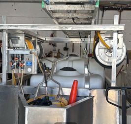 Pressure washing trailer