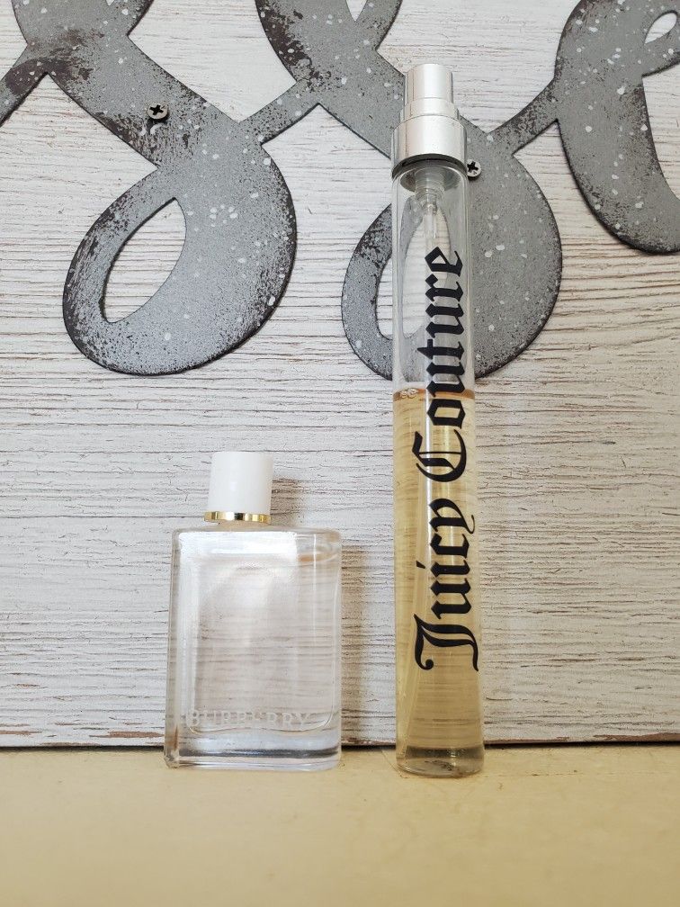 Burberry And Juicy Couture Perfume Travel Size