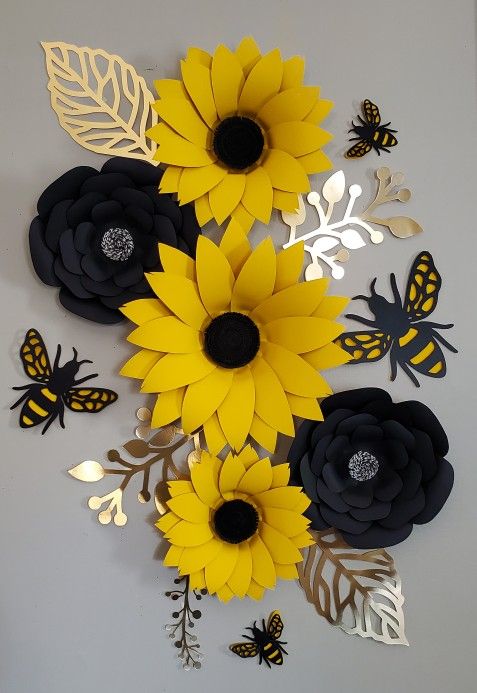 Handmade Paper Sunflowers 🌻