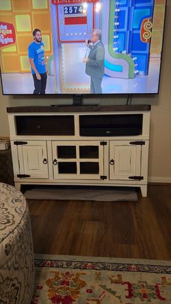 Farmhouse TV Stand Media Console